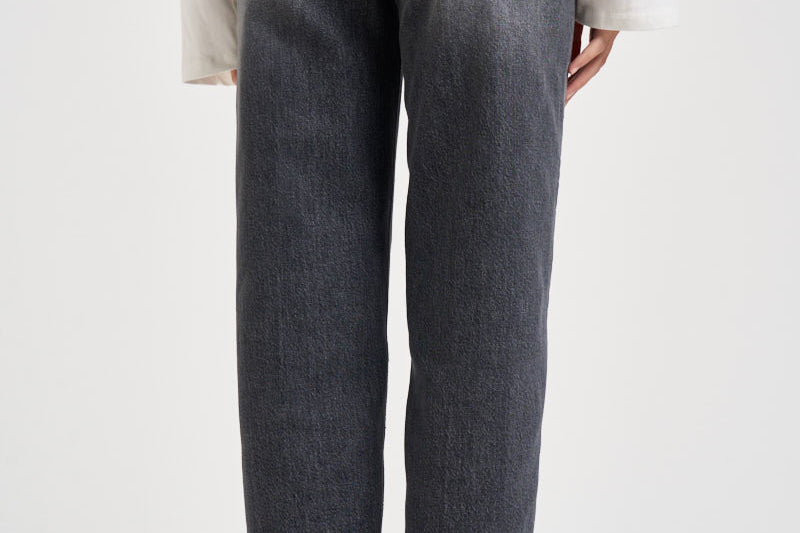 Jeans donna Bessie loose fit in denim grigi DP784 DSE377DMW4N DONDUP 