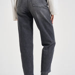Jeans donna Bessie loose fit in denim grigi DP784 DSE377DMW4N DONDUP 