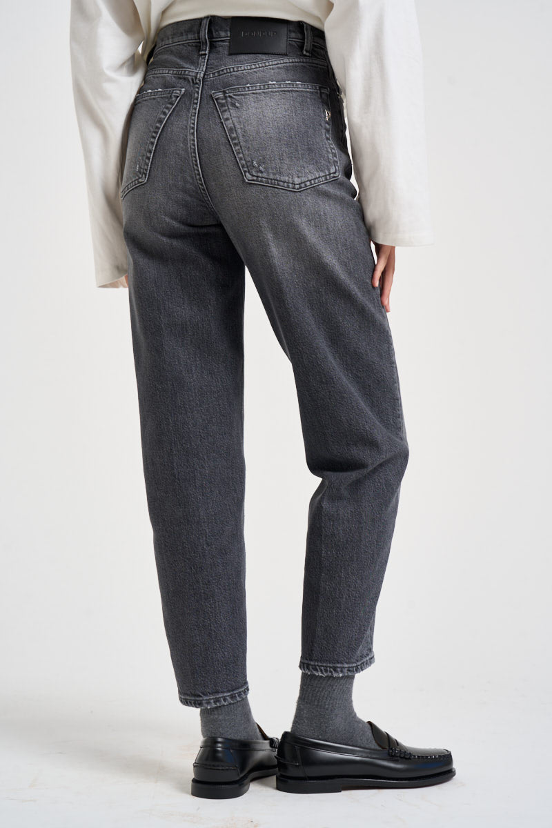 Jeans donna Bessie loose fit in denim grigi DP784 DSE377DMW4N DONDUP 