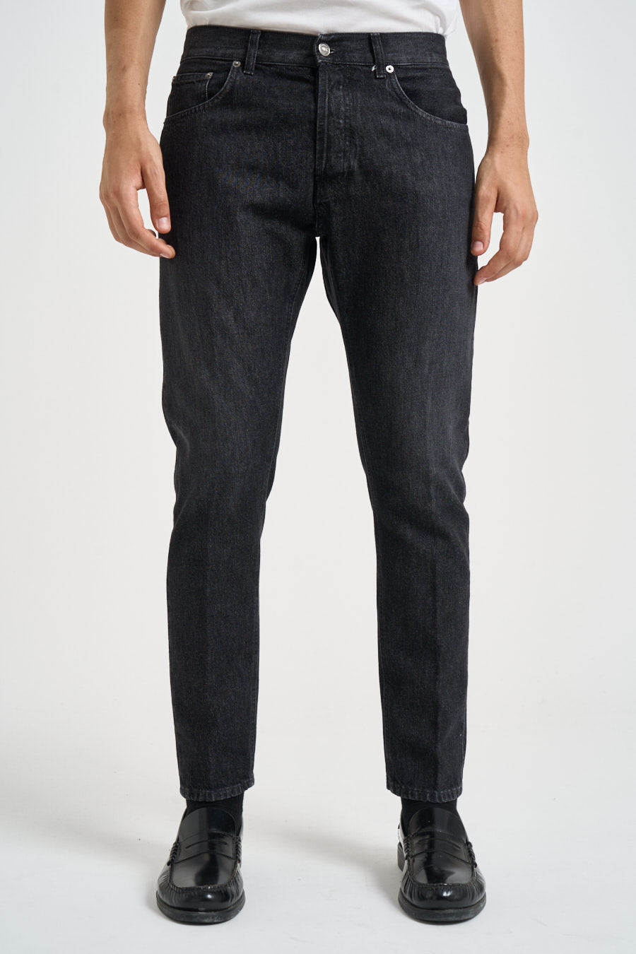 Jeans uomo Dian regular in denim nero UP576 DFH339UMX2 DONDUP 