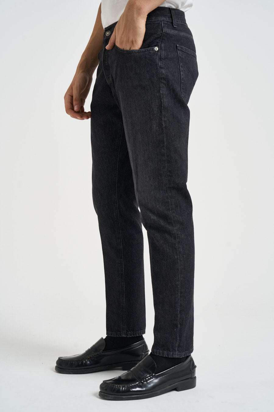 Jeans uomo Dian regular in denim nero UP576 DFH339UMX2 DONDUP 