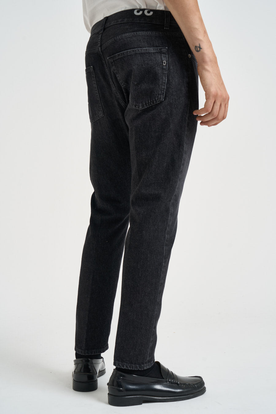 Jeans uomo Dian regular in denim nero UP576 DFH339UMX2 DONDUP 