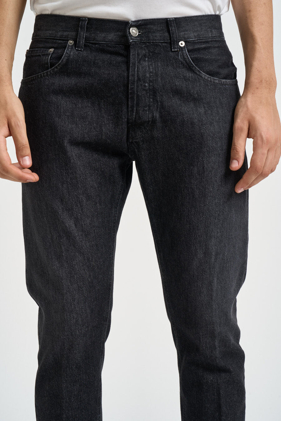 Jeans uomo Dian regular in denim nero UP576 DFH339UMX2 DONDUP 