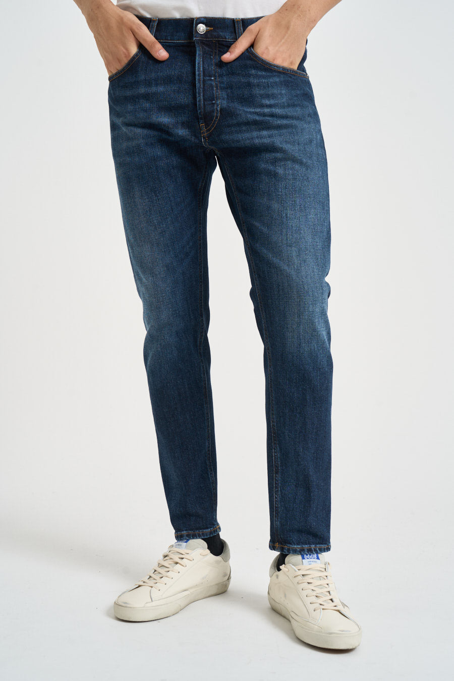 Jeans uomo Dian in denim scuro UP576 DS0406UMU2 DONDUP 