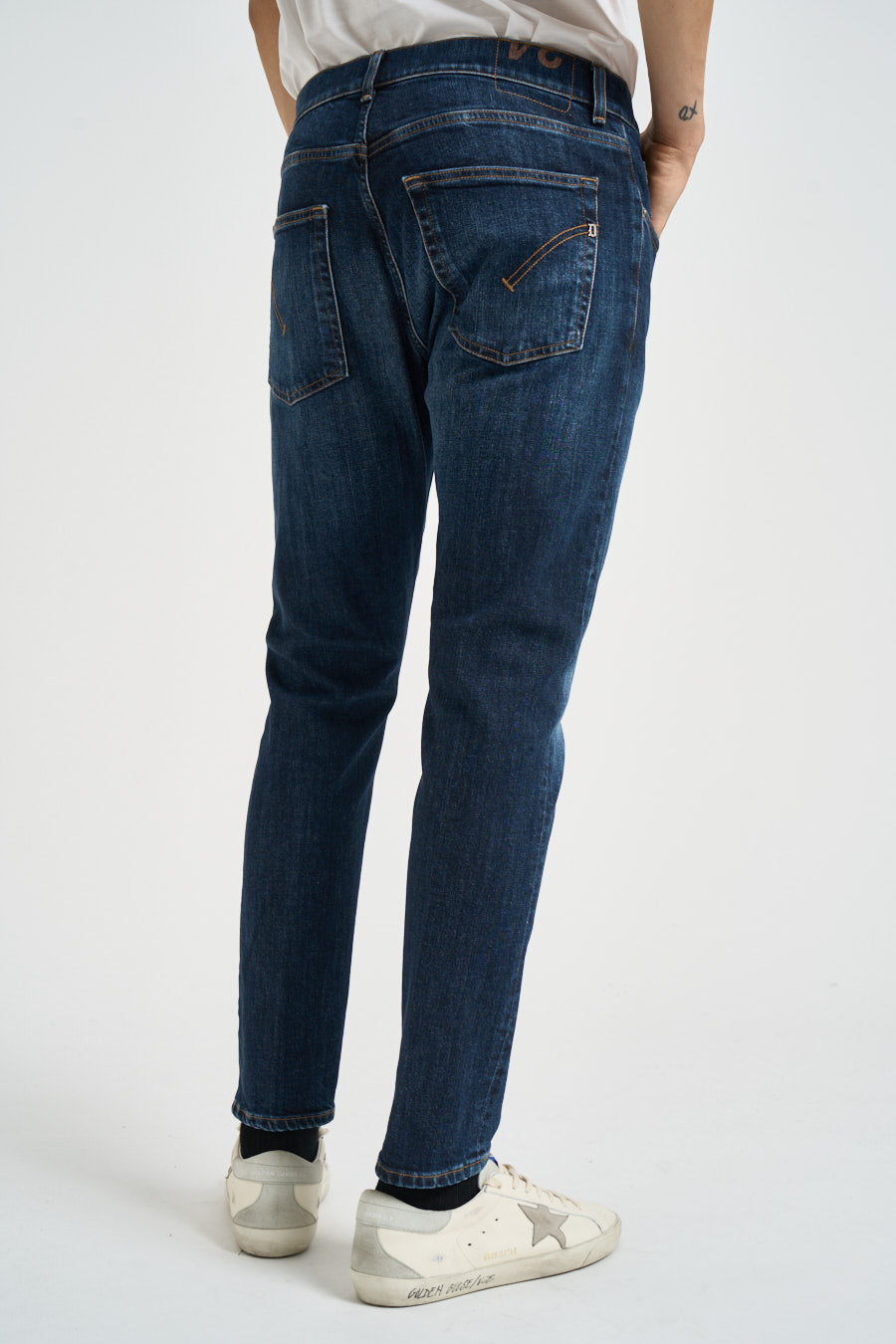 Jeans uomo Dian in denim scuro UP576 DS0406UMU2 DONDUP 