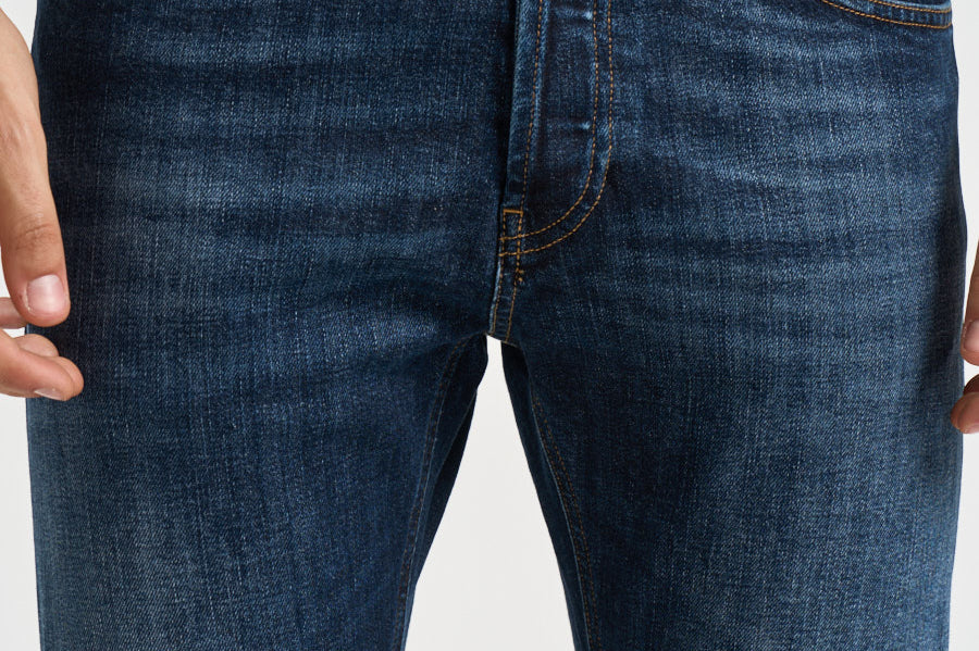 Jeans uomo Dian in denim scuro UP576 DS0406UMU2 DONDUP 