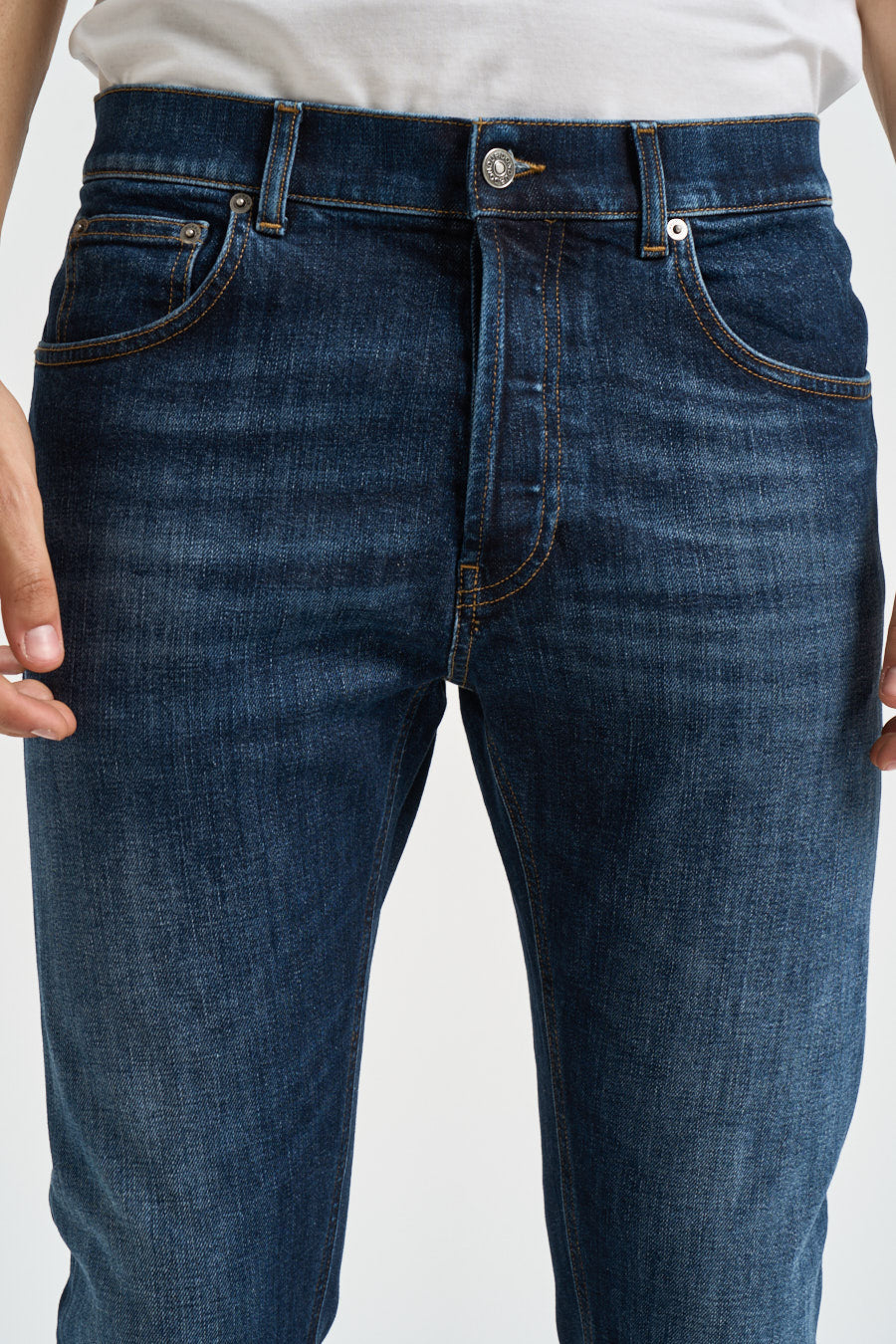 Jeans uomo Dian in denim scuro UP576 DS0406UMU2 DONDUP 