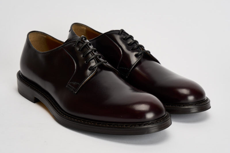 Scarpe uomo stringate burgundy scuro 1385 HORSEBURGUNDY DOUCAL'S 