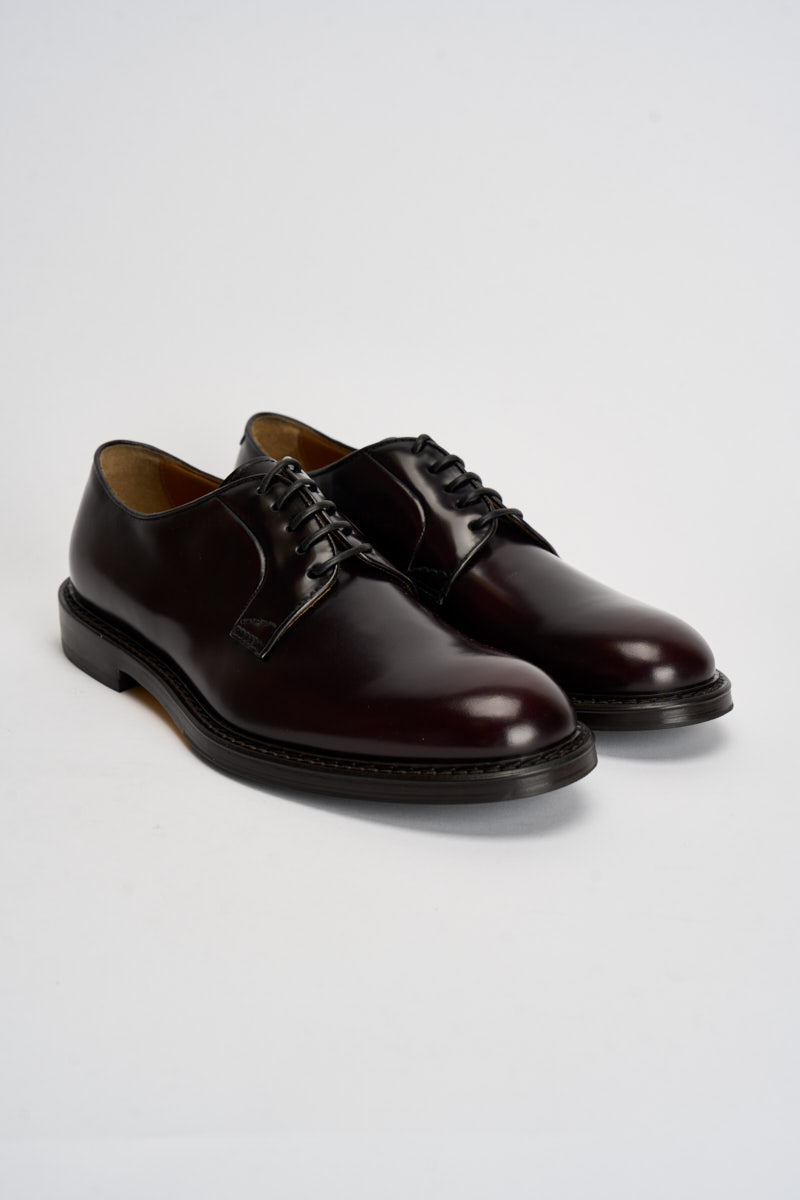 Scarpe uomo stringate burgundy scuro 1385 HORSEBURGUNDY DOUCAL'S 