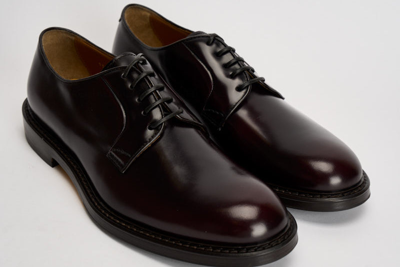Scarpe uomo stringate burgundy scuro 1385 HORSEBURGUNDY DOUCAL'S 