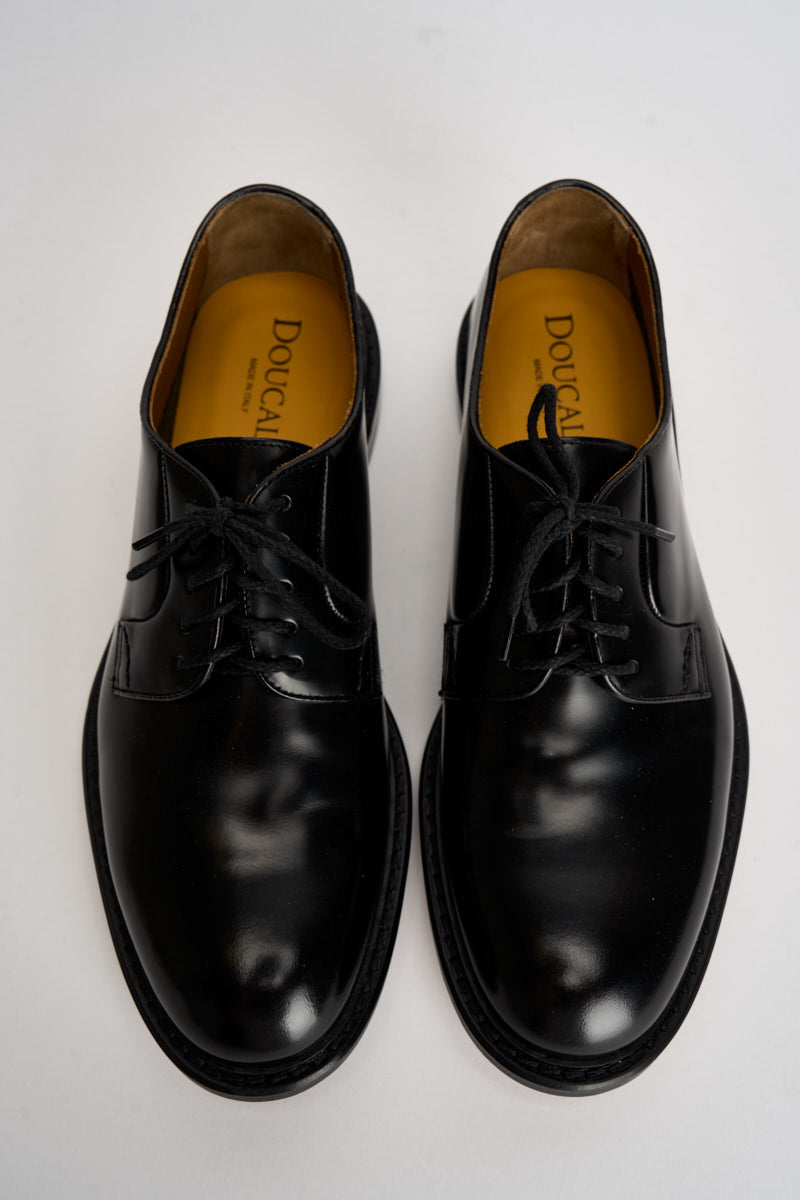 Scarpe uomo stringate in pelle nere 1385 HORSENERO DOUCAL'S 