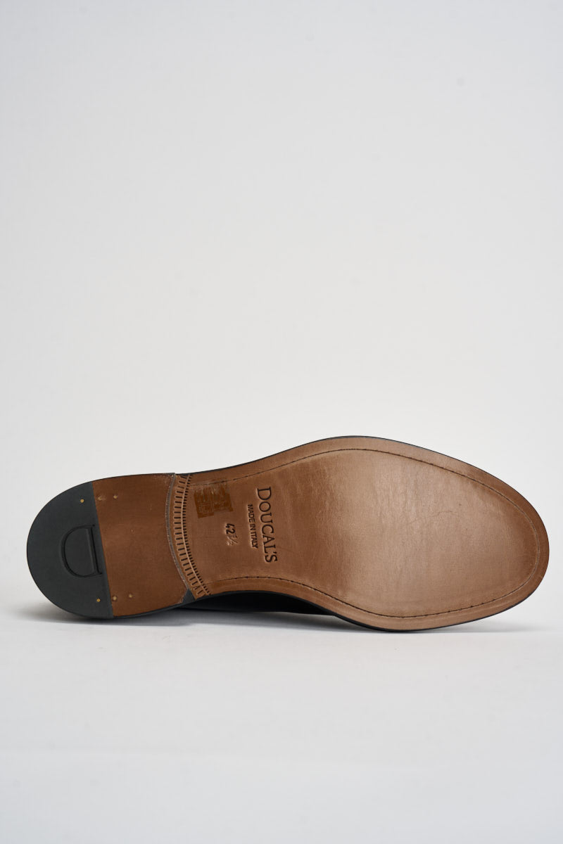 Scarpe uomo stringate in pelle nere 1385 HORSENERO DOUCAL'S 