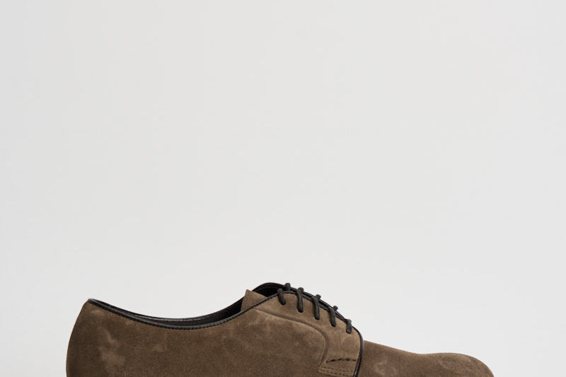 Scarpe uomo stringate in suede tortora 1385 VISONECRETA DOUCAL'S 
