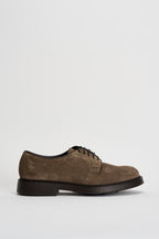 Scarpe uomo stringate in suede tortora 1385 VISONECRETA DOUCAL'S 