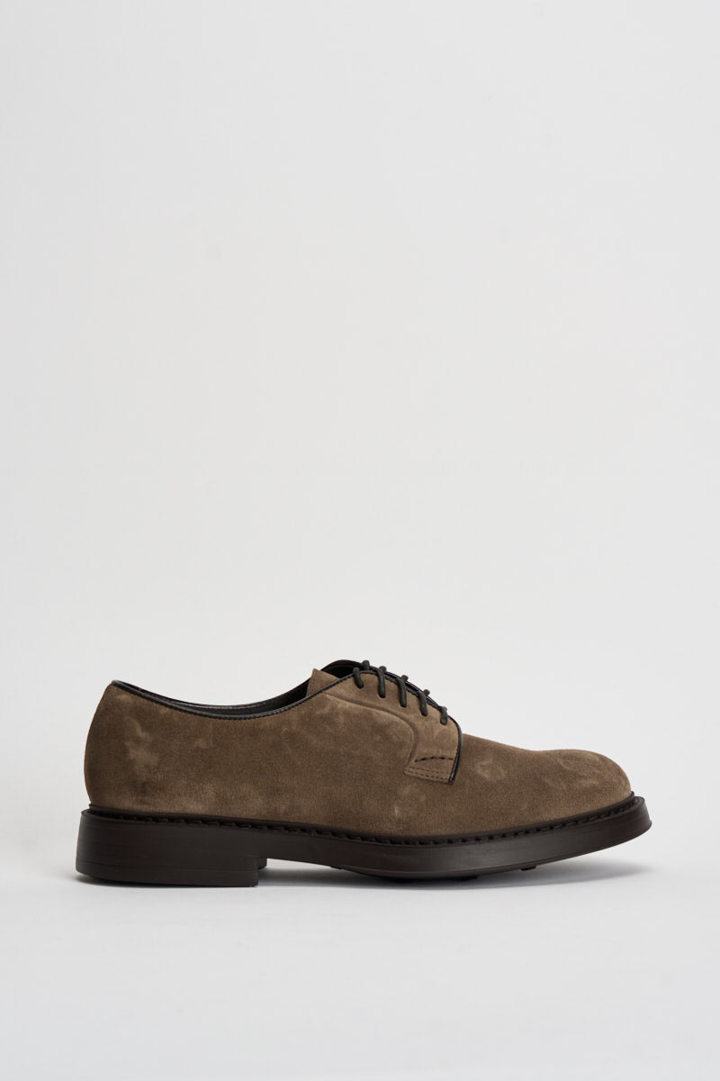 Scarpe uomo stringate in suede tortora 1385 VISONECRETA DOUCAL'S 