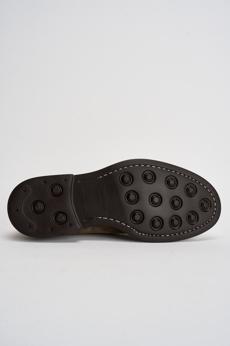 Scarpe uomo stringate in suede tortora 1385 VISONECRETA DOUCAL'S 