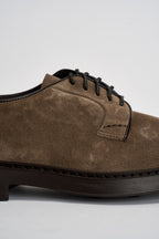 Scarpe uomo stringate in suede tortora 1385 VISONECRETA DOUCAL'S 