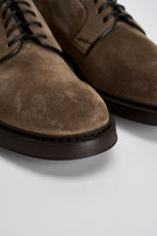 Scarpe uomo stringate in suede tortora 1385 VISONECRETA DOUCAL'S 