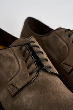 Scarpe uomo stringate in suede tortora 1385 VISONECRETA DOUCAL'S 