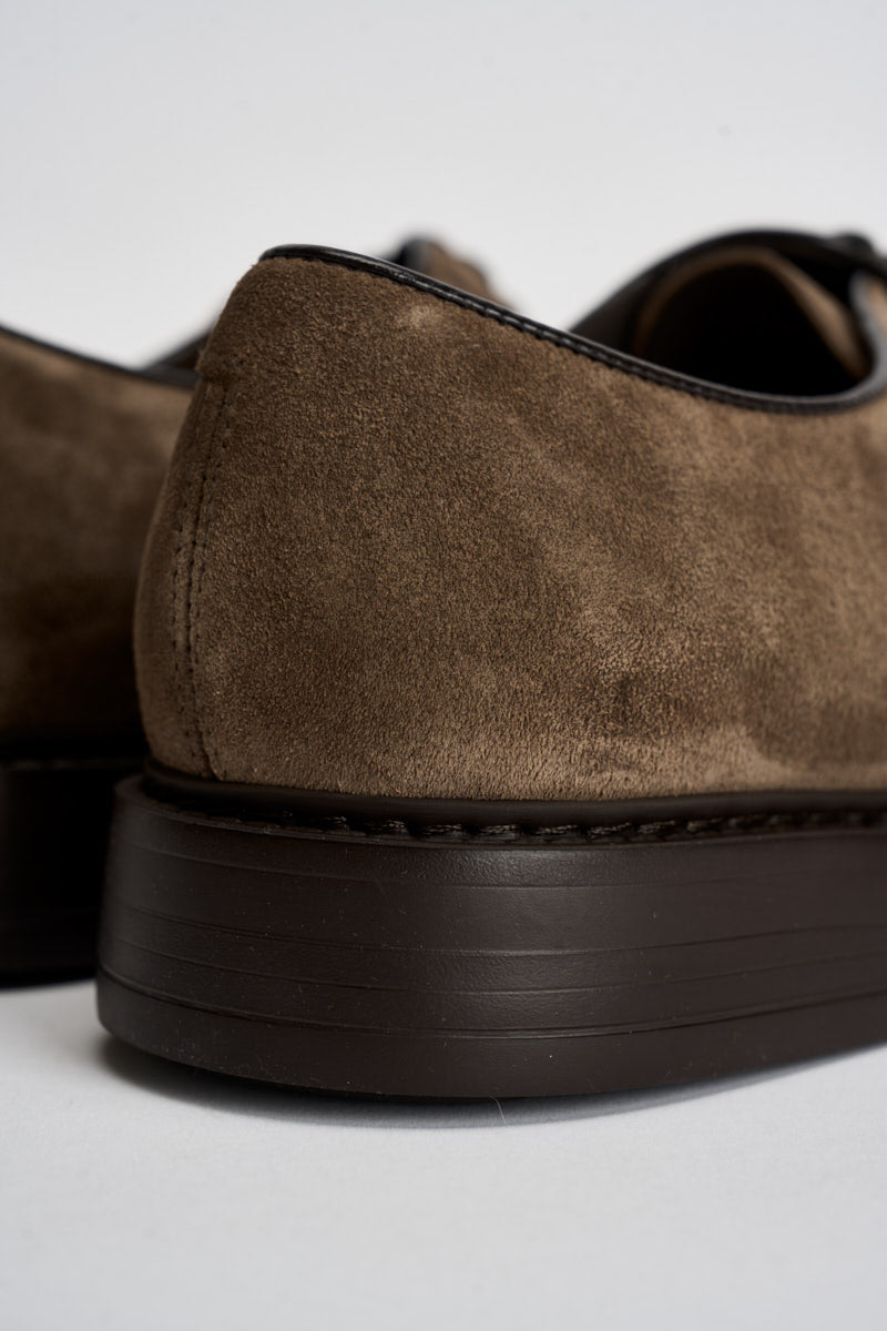 Scarpe uomo stringate in suede tortora 1385 VISONECRETA DOUCAL'S 