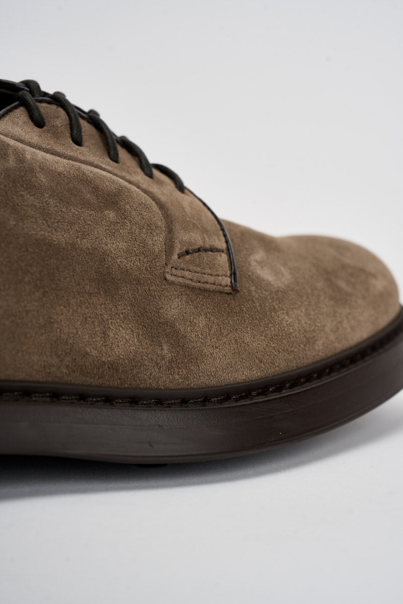 Scarpe uomo stringate in suede tortora 1385 VISONECRETA DOUCAL'S 