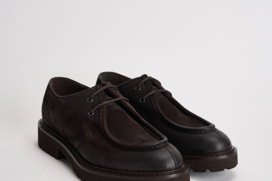 Scarpe uomo stringate marrone scuro 2737 COMMANDERTERRE DOUCAL'S 