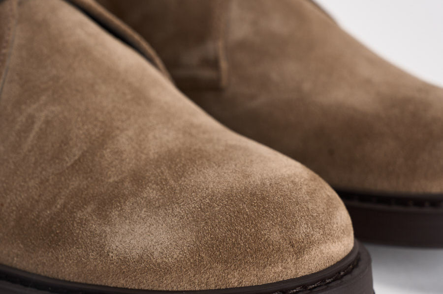 Polacchine uomo in suede beige 3237 VISONECACAO DOUCAL'S 