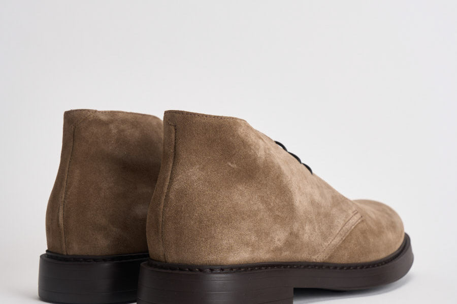 Polacchine uomo in suede beige 3237 VISONECACAO DOUCAL'S 