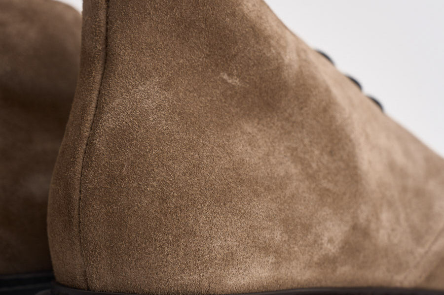 Polacchine uomo in suede beige 3237 VISONECACAO DOUCAL'S 