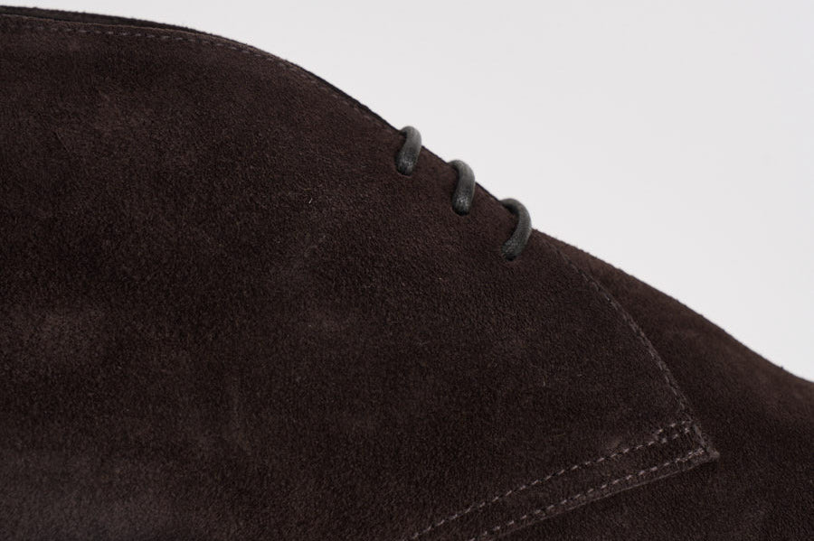 Polacchine uomo in suede marrone scuro 3237 VISONETERRE DOUCAL'S 