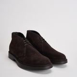 Polacchine uomo in suede marrone scuro 3237 VISONETERRE DOUCAL'S 