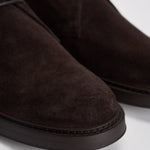 Polacchine uomo in suede marrone scuro 3237 VISONETERRE DOUCAL'S 