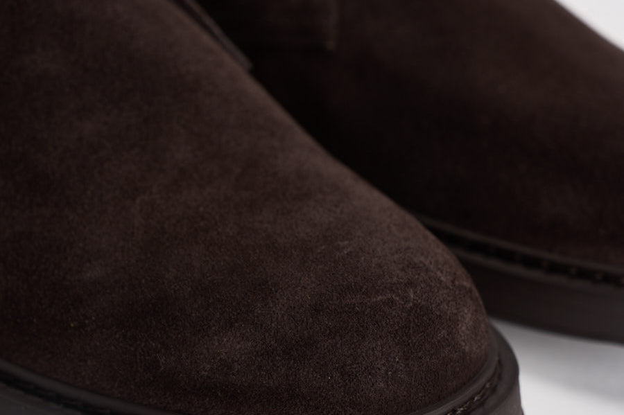Polacchine uomo in suede marrone scuro 3237 VISONETERRE DOUCAL'S 