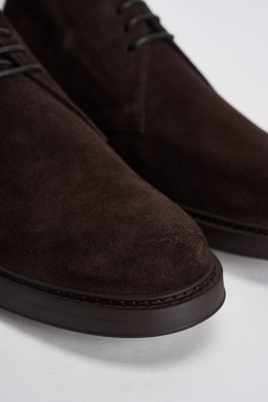 Polacchine uomo in suede marrone scuro 3237 VISONETERRE DOUCAL'S 
