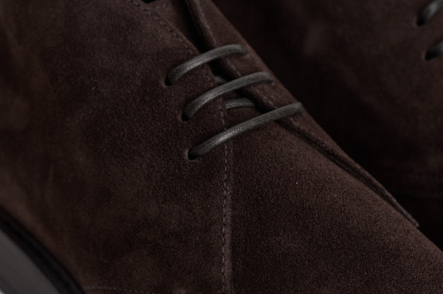 Polacchine uomo in suede marrone scuro 3237 VISONETERRE DOUCAL'S 