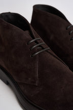 Polacchine uomo in suede marrone scuro 3237 VISONETERRE DOUCAL'S 