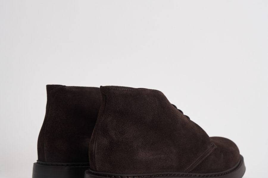 Polacchine uomo in suede marrone scuro 3237 VISONETERRE DOUCAL'S 