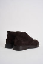 Polacchine uomo in suede marrone scuro 3237 VISONETERRE DOUCAL'S 