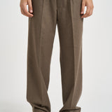 Pantalone uomo gamba dritta marrone BP191 WV016LBR DROLE DE MONSIEUR 