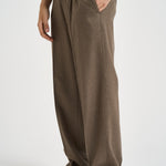 Pantalone uomo gamba dritta marrone BP191 WV016LBR DROLE DE MONSIEUR 