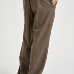Pantalone uomo gamba dritta marrone BP191 WV016LBR DROLE DE MONSIEUR 