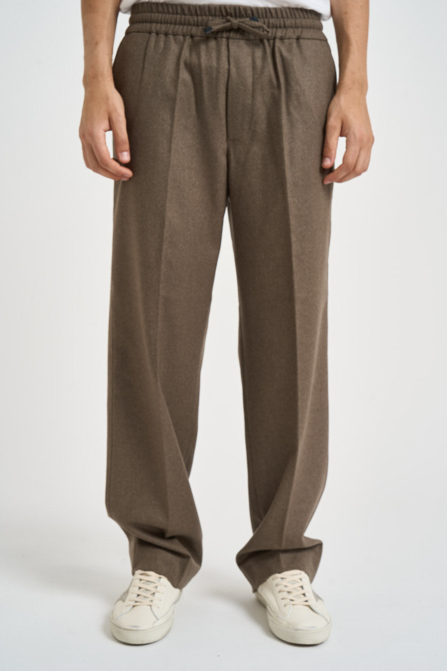 Pantalone uomo gamba dritta tortora BP191 WV016LBR DROLE DE MONSIEUR 