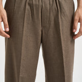 Pantalone uomo gamba dritta marrone BP191 WV016LBR DROLE DE MONSIEUR 