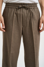 Pantalone uomo gamba dritta tortora BP191 WV016LBR DROLE DE MONSIEUR 