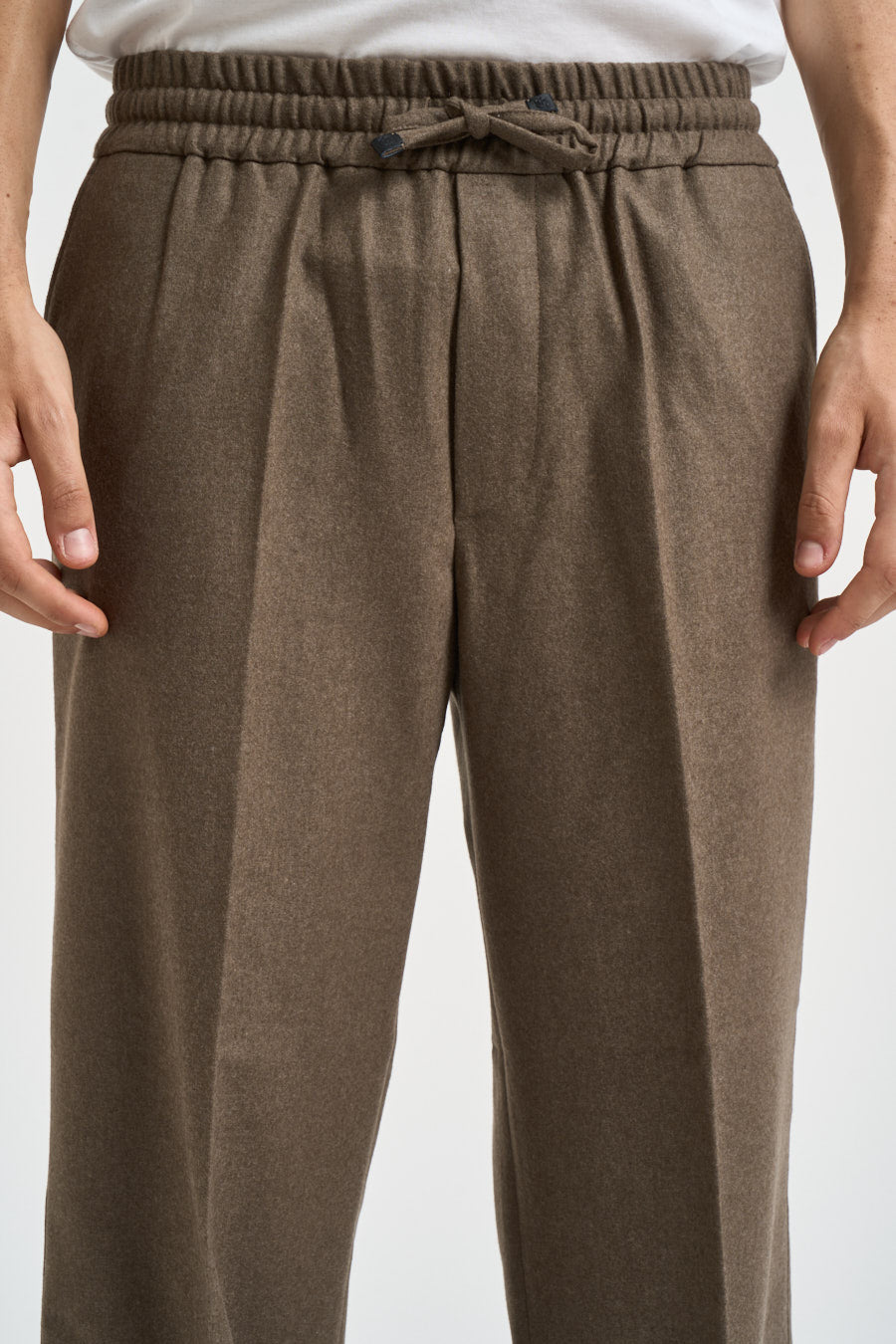 Pantalone uomo gamba dritta tortora BP191 WV016LBR DROLE DE MONSIEUR 