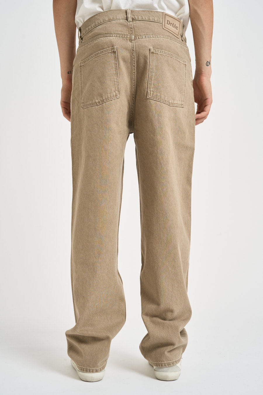 Jeans uomo dritto in denim sabbia BP199 CO307KK DROLE DE MONSIEUR 