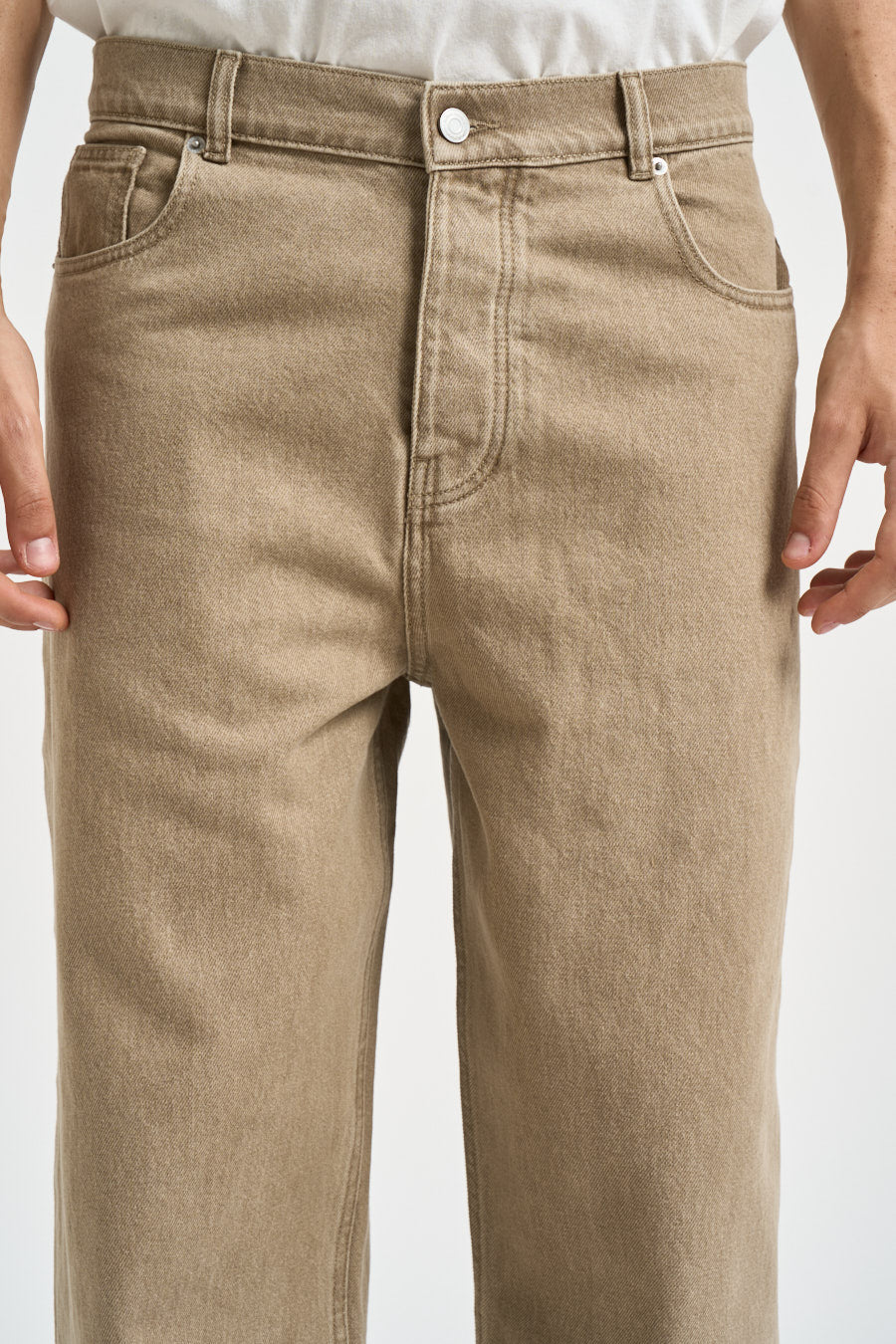 Jeans uomo dritto in denim sabbia BP199 CO307KK DROLE DE MONSIEUR 