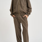 Giubbotto uomo con coulisse marrone JT234 WV016LBR DROLE DE MONSIEUR 