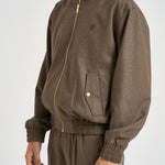 Giubbotto uomo con coulisse marrone JT234 WV016LBR DROLE DE MONSIEUR 