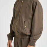 Giubbotto uomo con coulisse marrone JT234 WV016LBR DROLE DE MONSIEUR 